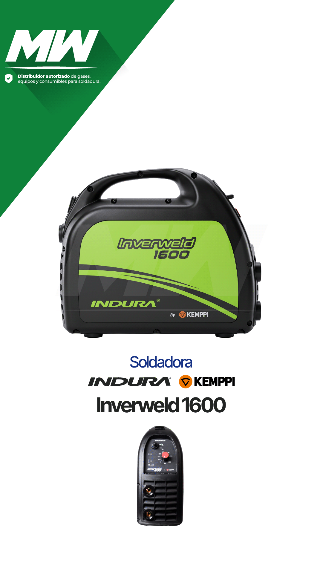 Soldadora INDURA Inverweld 1600 (By Kemppi)